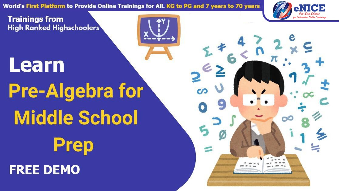 eNICE Pre-Algebra for Middle School Preparation Free Demo